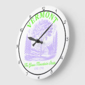 Vermont Green Mountain State Hütte  Große Wanduhr (Winkel)