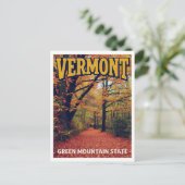 Vermont Green Mountain State Postkarte (Stehend Vorderseite)