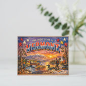 Vermont Greetings Postkarte  (Stehend Vorderseite)
