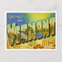 Vermont Greetings von US-Staaten