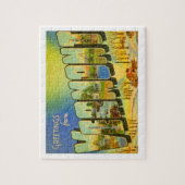 Vermont Greetings von US-Staaten Puzzle (Vertikal)