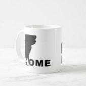 Vermont-Heimat-fernab-des-Bundesstaates-Tasse oder Kaffeetasse (Vorderseite Links)