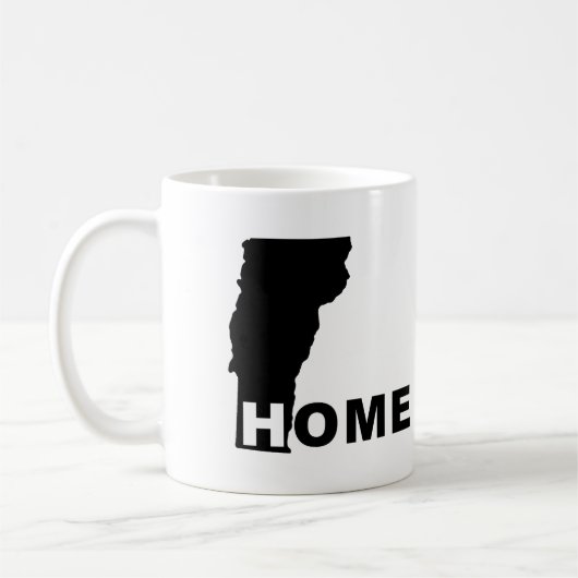 Vermont-Heimat-fernab-des-Bundesstaates-Tasse oder Kaffeetasse (Links)