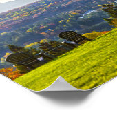 Vermont Herbst Abend View Poster (Ecke)