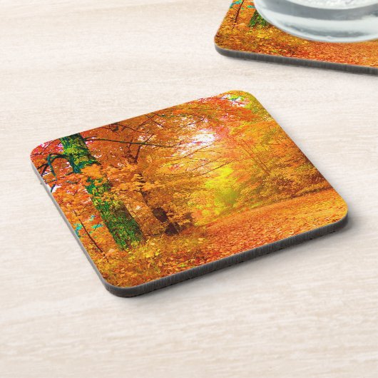 Vermont Herbstlandschaft Getränkeuntersetzer (Linke Seite)