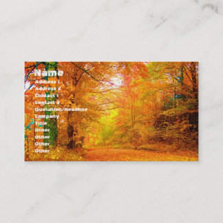 Vermont Herbstlandschaft Visitenkarte