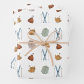 Vermont Herbstmapfelsirup Flannel Skisaison Geschenkpapier Set (Beispiel)