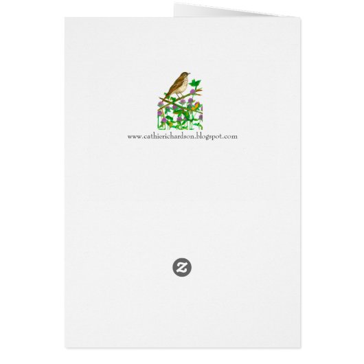 Vermont Hermit Thrush Clover Hello Friend (Hinten)