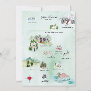 Vermont Hochzeitswochenende   Reiseroute Karte Ein