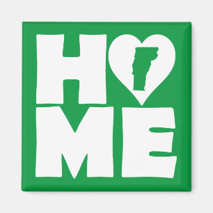 Vermont Home Heart State Kühlschrankmagnet