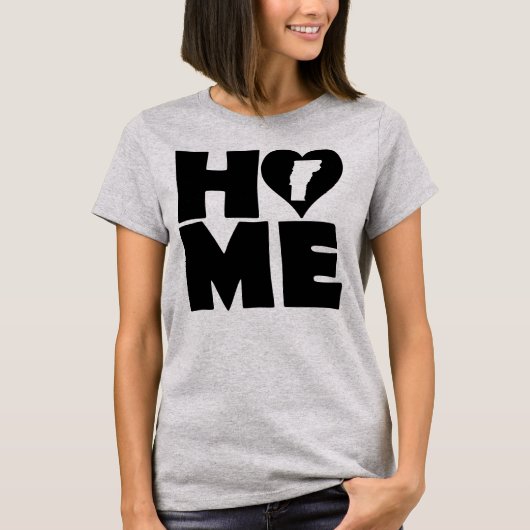 Vermont Home Heart State Tees T-Shirt (Vorderseite)