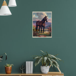 Vermont Horse Poster