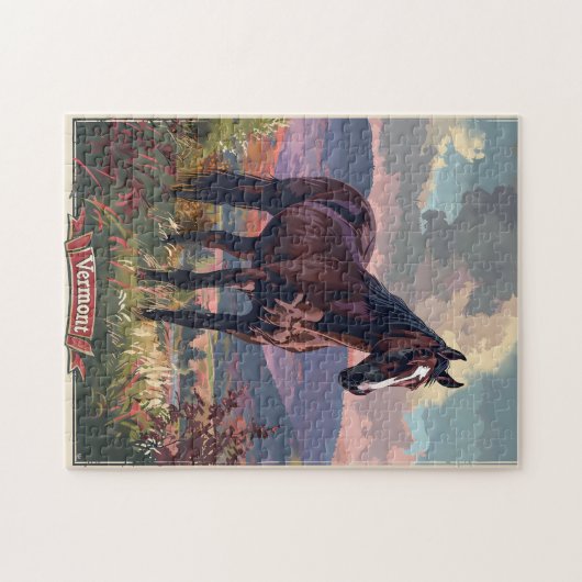 Vermont Horse Puzzle (Horizontal)