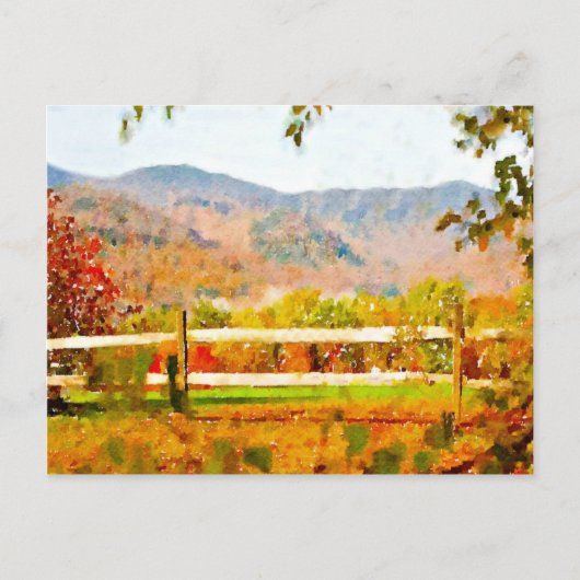 Vermont im Herbst Postkarte (Vorderseite)