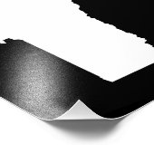 Vermont in Weiß und Schwarz Fotodruck (Ecke)