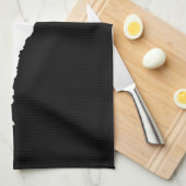 Vermont in Weiß und Schwarz Handtuch (Viertel Falte)