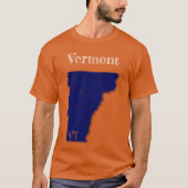 Vermont Interstates [Navy Blue Design] T-Shirt (Vorderseite)