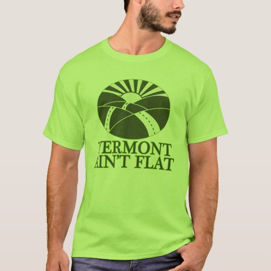 Vermont ist nicht flach T-Shirt (Vorderseite)