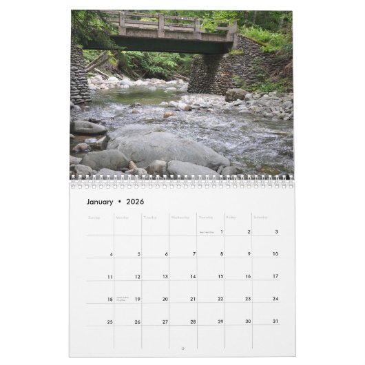 Vermont - Kalender 2024 (Jan 2026)