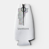 Vermont-Karte Flaschenkühler (Rückseite)