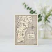 Vermont-Karte Postkarte (Stehend Vorderseite)