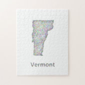 Vermont-Karte Puzzle (Vertikal)