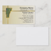 Vermont-Karten-Visitenkarte Visitenkarte (Vorne/Hinten)