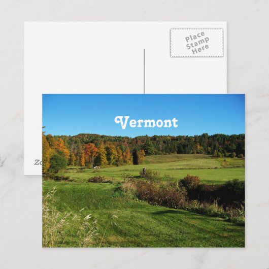 Vermont Landscape Postkarte (Vorne/Hinten)
