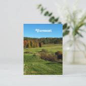 Vermont Landscape Postkarte (Stehend Vorderseite)