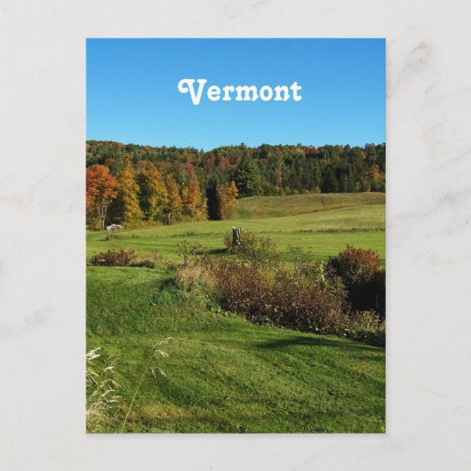 Vermont Landscape Postkarte (Vorderseite)