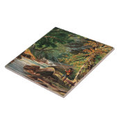 Vermont-Landschaft, Der Forellenbach, Fliese (Seite)