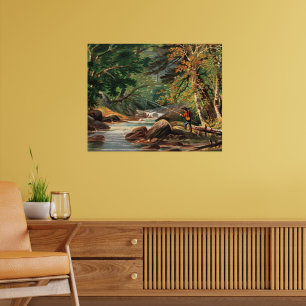 Vermont Landschaft, Die Forellenbach, Poster