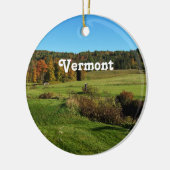 Vermont-Landschaft Keramik Ornament (Links)