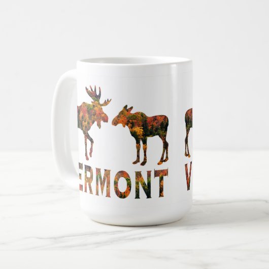 Vermont-Laub-Tasse Kaffeetasse (Vorderseite Links)