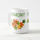 Vermont-Laub-Tasse Kaffeetasse (Vorderseite Links)