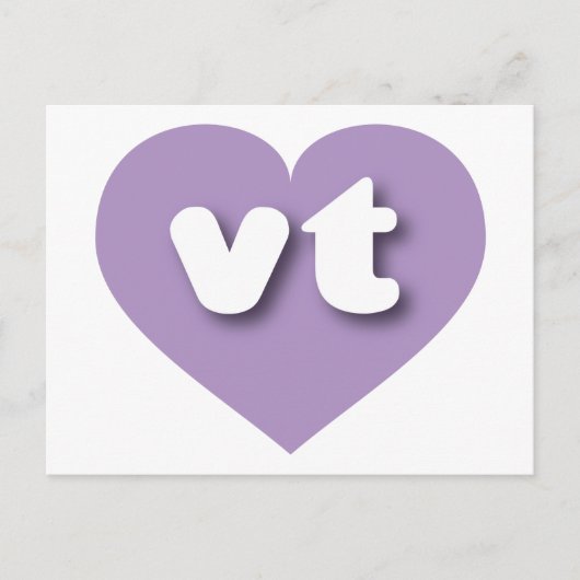 Vermont lavenheart - I Liebe vt Postkarte (Vorderseite)
