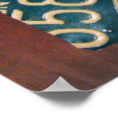 Vermont License Plate Karte drucken Poster (Ecke)