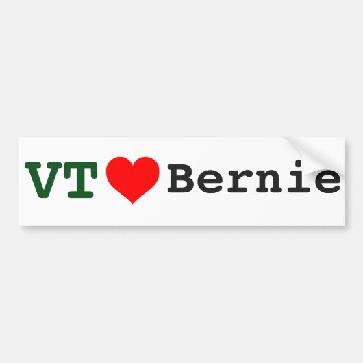 Vermont-Liebe-Bernie-Autoaufkleber Autoaufkleber (Vorne)