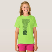 Vermont Long Trail T - Shirt (grünes Logo) (Vorne ganz)