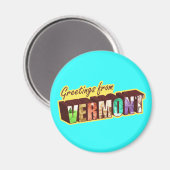 Vermont" Magnet (Vorderseite/Rückseite)
