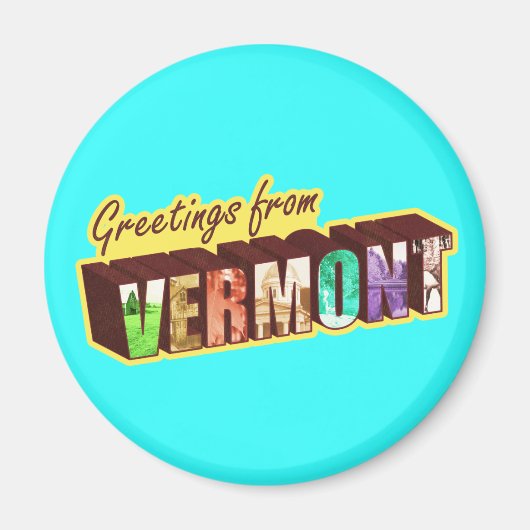 Vermont" Magnet (Vorne)