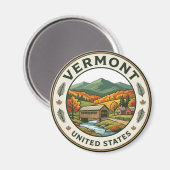 Vermont Magnet (Vorderseite/Rückseite)