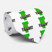 Vermont Map Kontur und Bildtext Krawatte (Gerollt)