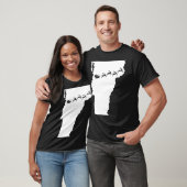 Vermont Map Santa Christmas XMas reindeer T-Shirt (Unisex)