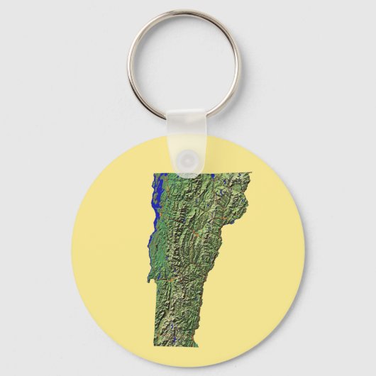 Vermont Map Schlüsselanhänger (Vorderseite)