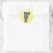 Vermont Map Sticker (Tasche)