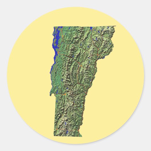 Vermont Map Sticker (Vorderseite)