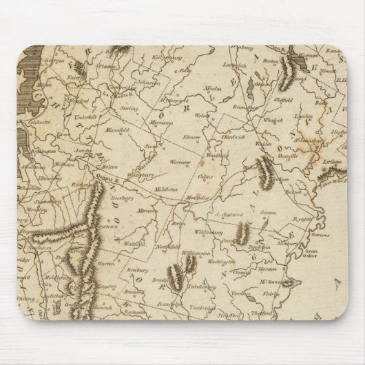 Vermont Map von Arrowsmith Mousepad (Vorne)