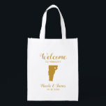 Vermont Map Wedding Welcome Bag, Gold Tote Bag Wiederverwendbare Einkaufstasche<br><div class="desc">Hochzeitswochenende Begrüßungsgeschenk-Tasche für Gäste aus der Stadt zu Ihrer Hochzeit,  mit dem Bild von Vermont,  mit Herz können Sie an der genauen Lage platzieren. Füllen Sie Tasche mit Ihren Lieblingsgoodies.</div>