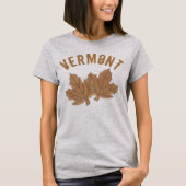 Vermont Maple Leaf Blätter Sugar Candy VT Feinschm T-Shirt (Vorderseite)